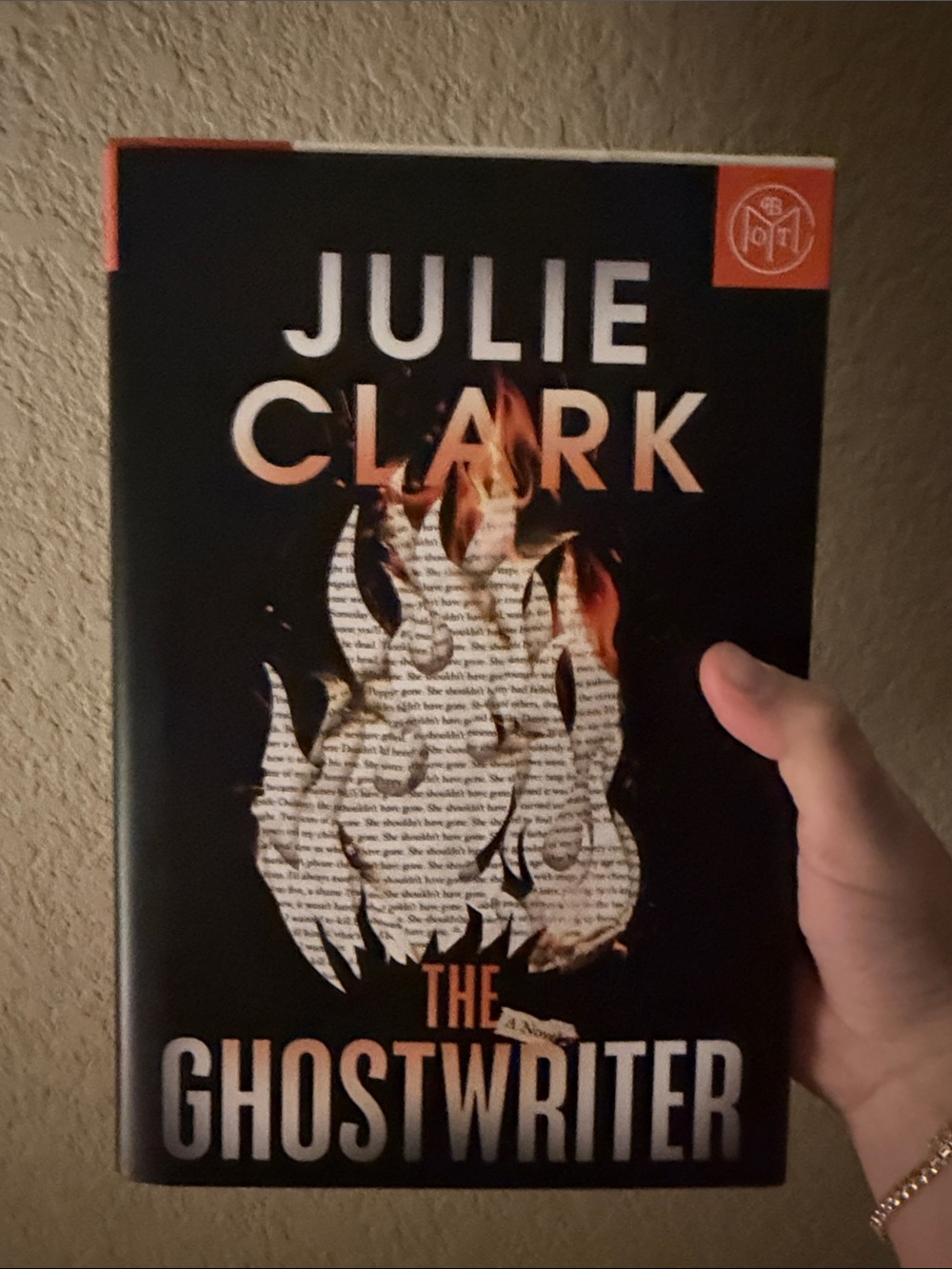 The Ghostwriter Hardcover Book - Black and Orange Cover